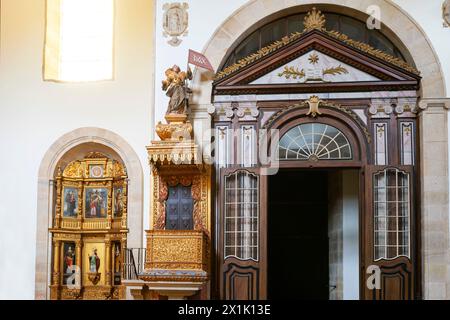 L'interno dell'Igreja de São è una chiesa di Amarante, nel nord del Portogallo. È classificato come monumento nazionale Foto Stock