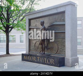 Maggiore Taylor - Marshall Walter Taylor era un ciclista professionista statunitense. Taylor potrebbe essere considerato il più grande velocista americano di tutti i tempi. Foto Stock