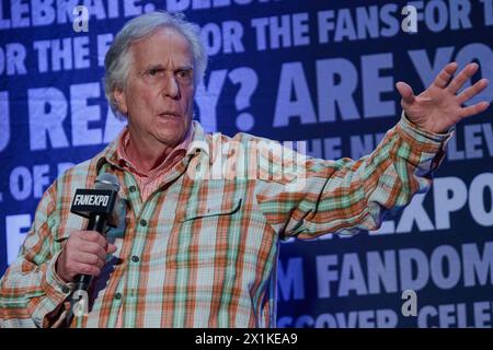 PHILADELPHIA, PA, USA - 3 GIUGNO 2023: Domande e risposte su Henry Winkler all'EXPO FAN presso il Pennsylvania Convention Center. Foto Stock