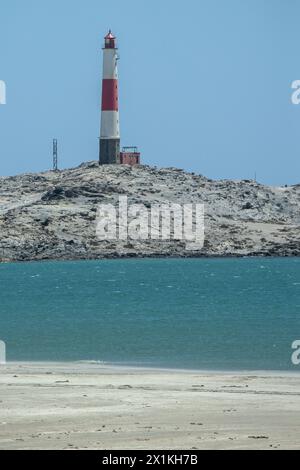 Il faro a Diaz Point sulla penisola vicino a Luderitz, Namibia. Foto Stock