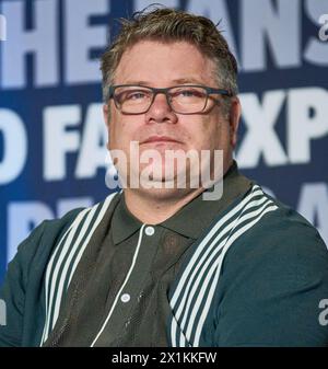 PHILADELPHIA, PA, USA - 3 GIUGNO 2023: Domande e risposte di Sean Astin all'EXPO FAN presso il Pennsylvania Convention Center. Foto Stock