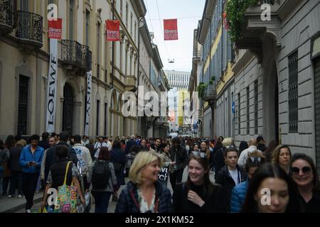 Milano, Italia. 17 aprile 2024. Il questore di Milano Giuseppe Petronzi ...