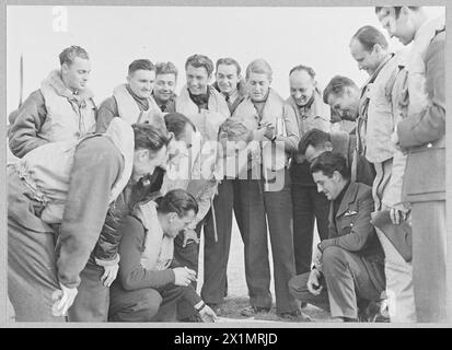 BATTAGLIA DELLA GRAN BRETAGNA 1940 - piloti uragani del No. 310 (Cecoslovacco) Squadron a Duxford, settembre 1940, Royal Air Force Foto Stock