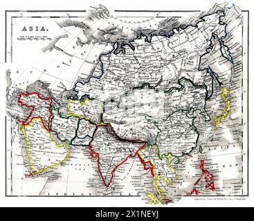 Beeton's Dictionary of Geography. Un gazetteer universale. Illustrato da mappe (1868) di Samuel Orchart Beeton. Originale dalla British Library. Foto Stock