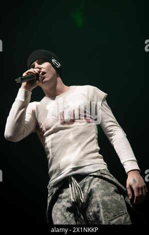 Londra, Regno Unito. 16 aprile 2024. The Kid LAROI sul palco di Alexandra Palace. Cristina Massei/Alamy Live News Foto Stock