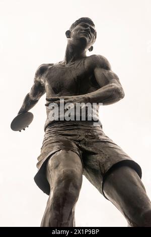 Jim Thorpe Monument a Jim Thorpe, Pennsylvania Foto Stock