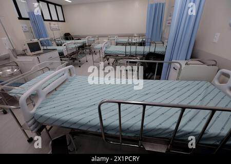 Irece, bahia, brasile - 17 marzo 2024: Unità di terapia intensiva infantile di un ospedale pubblico nella città di Irece. Foto Stock