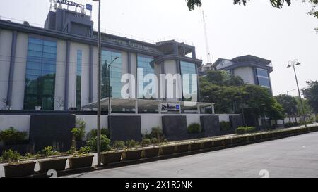 Bangalore, Karnataka, India - 16 gennaio 2024: Ingresso frontale e vista dell'Hotel Radisson Blu Atria. Annidato nel cuore di Bengaluru Foto Stock