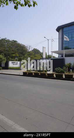 Bangalore, Karnataka, India - 16 gennaio 2024: Ingresso frontale e vista dell'Hotel Radisson Blu Atria. Annidato nel cuore di Bengaluru Foto Stock