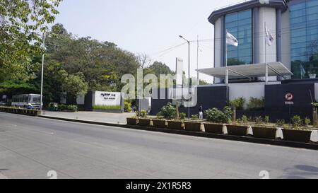 Bangalore, Karnataka, India - 16 gennaio 2024: Ingresso frontale e vista dell'Hotel Radisson Blu Atria. Annidato nel cuore di Bengaluru Foto Stock