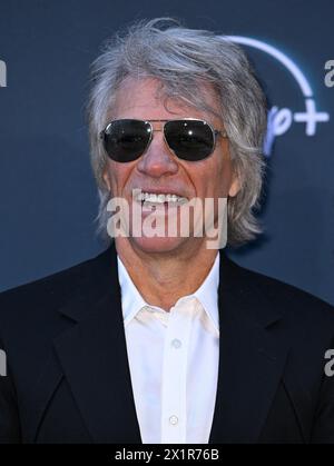 Londra, Regno Unito. 17 aprile 2024. Alla premiere britannica di Thank You, Goodnight: The Bon Jovi Story, Leicester Square, Londra, Regno Unito, 17 aprile, 2024. foto di Stuart Hardy/ABACAPRESS.COM credito: abaca Press/Alamy Live News Foto Stock