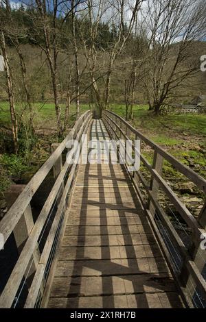 Rhaeadr DDU e Coed Ganllwyd Walk Foto Stock