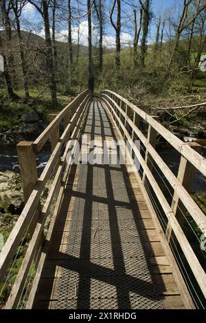 Rhaeadr DDU e Coed Ganllwyd Walk Foto Stock