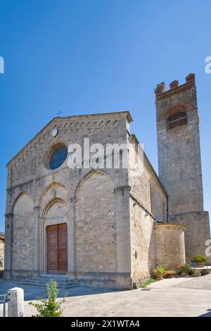 Basilica di Sant'agata. Asciano. Toscana. Italia Foto Stock