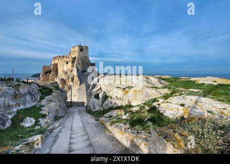 Fortezza Abbazia di Santa Maria A Mare. Isola di San Nicola. Isole Tremiti. Puglia. Italia Foto Stock