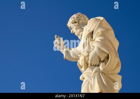 Statua di San Paolo. Duomo. Isola di Ortigia. Siracusa. Sicilia Foto Stock