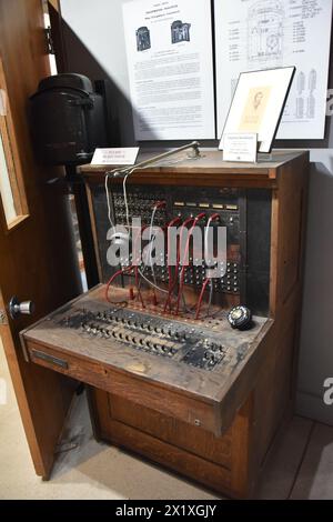 Miami, Arizona, U.S.A. 6/4/2024. Il Bullion Plaza Cultural Center & Museum è un'opera dedicata. Originariamente era una scuola di grammatica pubblica Foto Stock