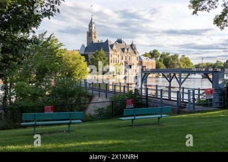 Carleton Place, Canada - 13 agosto 2023: Edificio del municipio a Carleton Place, Ontario Foto Stock