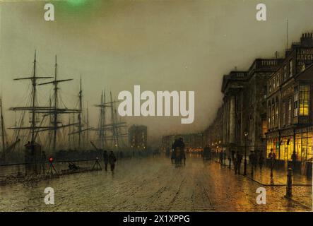 Canny Glasgow. John Atkinson Grimshaw. 1882. Foto Stock