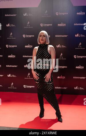 Red carpet al MIN Independent Music Awards 2024, Saragozza, Spagna Foto Stock