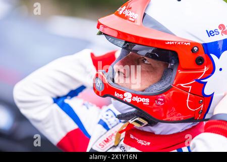 BONATO Yoann, BOULLOUD Benjamin, Citroen C3 Rally2, ritratto durante il Rallye Rhone Charbonnieres 2024, 2° round del Championnat de France des Rallyes 2024, dal 18 al 20 aprile a Charbonnieres-les-Bains, Francia Foto Stock