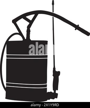 Icona irroratrice manuale illustrazione vettoriale design semplice Illustrazione Vettoriale