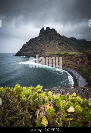 Pioggia sulla costa di Tenerife, Tenerife, Spagna Foto Stock