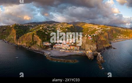 Panorama aereo, Madeira, Portogallo Foto Stock