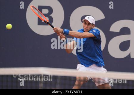 18 aprile 2024; Real Club de Tenis Barcelona 1899, Barcellona, Spagna: ATP 500 Barcelona Open Banc Sabadell Tennis, giorno 4; Matteo Arnaldi Foto Stock