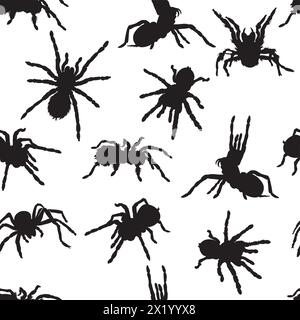 ragno, tarantola, schema, insetto, pericolo Illustrazione Vettoriale