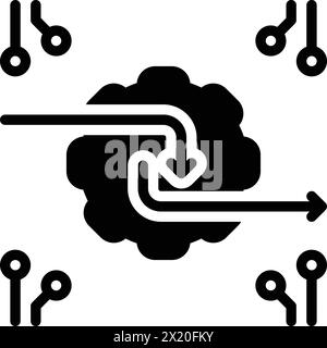 Icona per input output, input Illustrazione Vettoriale