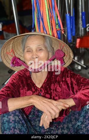 Mercato di Cẩm Châu a Hội An, Vietnam. Foto Stock