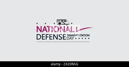 National Defense Transportation Day un approccio artistico Illustrazione Vettoriale