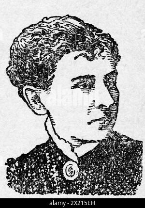 Strepetova, Pelageya Antipyevna 'Polina', 1850 - 1903, attrice russa, incisione del legno, ULTERIORI-DIRITTI-AUTORIZZAZIONE-INFORMAZIONI-NON-DISPONIBILI Foto Stock