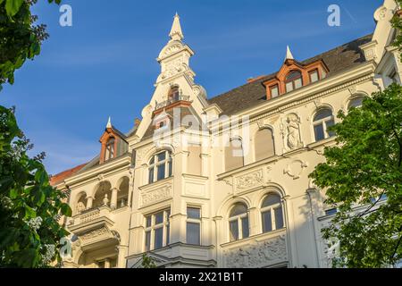 Gründerzeit-Altbau, Hauptstraße, Schöneberg, Tempelhof-Schöneberg, Berlino, Germania Foto Stock