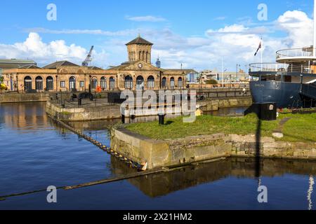 Leith Edimburgo, Scozia - 30 marzo 2024: Vista a Leith vicino Edimburgo in Scozia Foto Stock