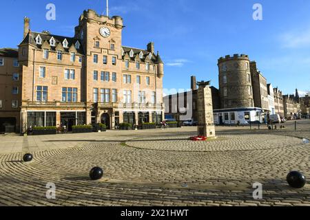 Leith Edimburgo, Scozia - 30 marzo 2024: Vista a Leith vicino Edimburgo in Scozia Foto Stock