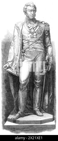 Statua di Sir James M'Grigor, Bart., K.C.B., defunto Direttore generale, Army Medical Department, di M. Noble, eretto a Chelsea Barracks, 1865. "La statua... è ammirevole, sia come opera d'arte che come immagine fedele e piacevole. Possiamo anche congratularci con la commissione per aver assicurato a questo luogo un luogo più appropriato, di fronte alla caserma delle guardie di Chelsea... dove perpetuerà la memoria di uno la cui vita è stata trascorsa al servizio del soldato, e il cui scopo e ricompensa era la semplice esecuzione del suo dovere... e stimolare, fidiamo, gli uomini più giovani a wal Foto Stock