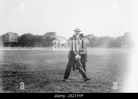 A.G. Vanderbilt, 1913. Alfred Gwynne Vanderbilt (1877-1915), uno sportivo e figlio di Cornelius Vanderbilt II, morto sulla Lusitania. Foto Stock