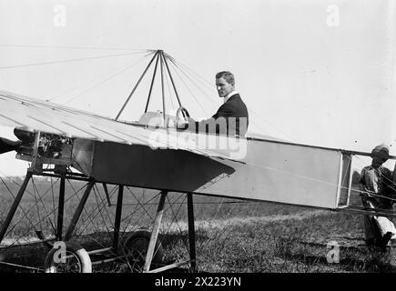 J.M. Johnson in Bleriotype [piano], tra c1910 e c1915. Foto Stock