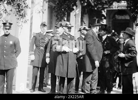 ADM. Osterhaus presso il municipio, 1912. Foto Stock