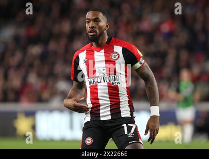 Ivan Toney di Brentford. - Brentford contro Brighton & Hove Albion, Premier League, GTECH Community Stadium, Londra, Regno Unito - 3 aprile 2024. Solo per uso editoriale - si applicano restrizioni DataCo. Foto Stock