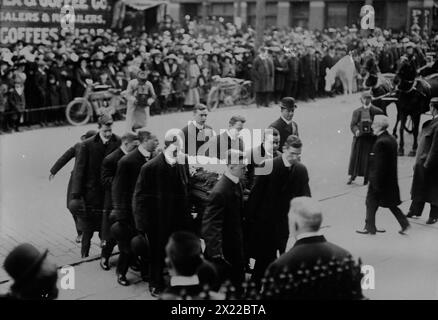 Funerale di J.S. Sherman, 1912. Mostra il funerale il 2 novembre 1912 per James Schoolcraft Sherman (1855-1912), vice presidente sotto William Howard Taft, Utica, New York. Foto Stock