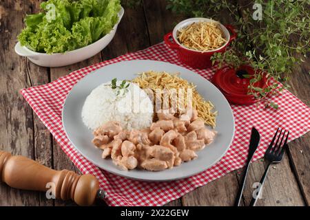 cibo, consegna di cibo, riso e api Foto Stock