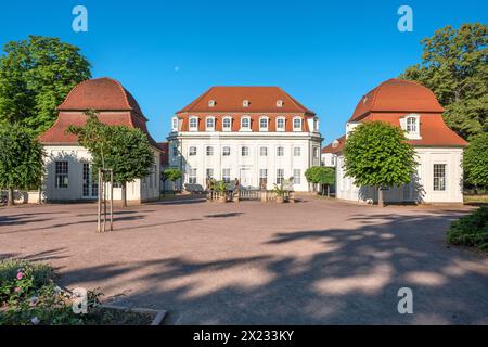 Centro benessere storico, città di Goethe, Bad Lauchstaedt, Sassonia-Anhalt, Germania Foto Stock