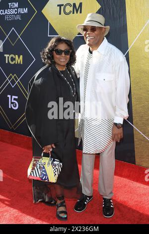 18 aprile 2024, Los Angeles, California, Stati Uniti: LOS ANGELES, CA - APR 18, 2024: Latanya Richardson Jackson, Samuel L. Jackson alla serata di gala di apertura e alla proiezione del 30° anniversario di Pulp Fiction durante il TCM Classic Film Festival 2024 al TCL Chinese Theatre IMAX (Credit Image: © Nina Prommer/ZUMA Press Wire) SOLO USO EDITORIALE! Non per USO commerciale! Foto Stock