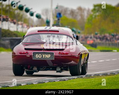 1962 Jaguar e-Type semi-leggera, i membri Goodwood si riuniscono da 81 MM Foto Stock