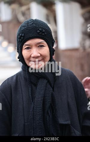 Venezia, Italia. 17 aprile 2024. Evento privato organizzato dal Sig. E dalla Sig.ra Pinault presso la Fondazione Giorgio Cini di Venezia nella foto: Kimsooja Credit: Independent Photo Agency/Alamy Live News Foto Stock