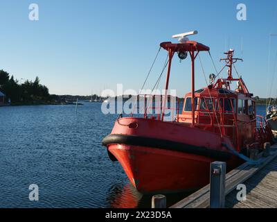 Lontano dalla terraferma, l'aspra e bellissima isola di Utö, la Finlandia Foto Stock