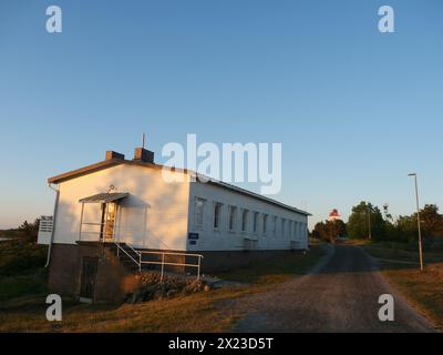 Lontano dalla terraferma, l'aspra e bellissima isola di Utö, la Finlandia Foto Stock